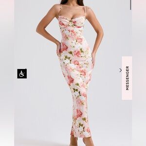 House of CB Josefina Dress XS Pink Peony